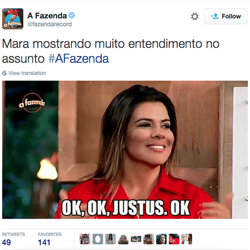 8.out.2015 - Quando o apresentador Roberto Justus explica demais a prova - Reprodução/Twitter/fazendarecord