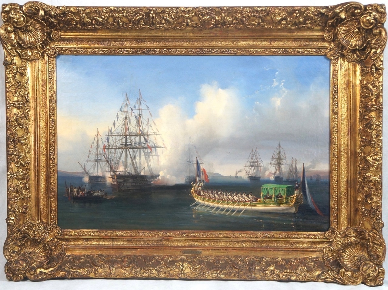 Obra atribuída a Auguste Étienne MMayer (1805-1890), Pendant de óleos sobre tela - Divulgação