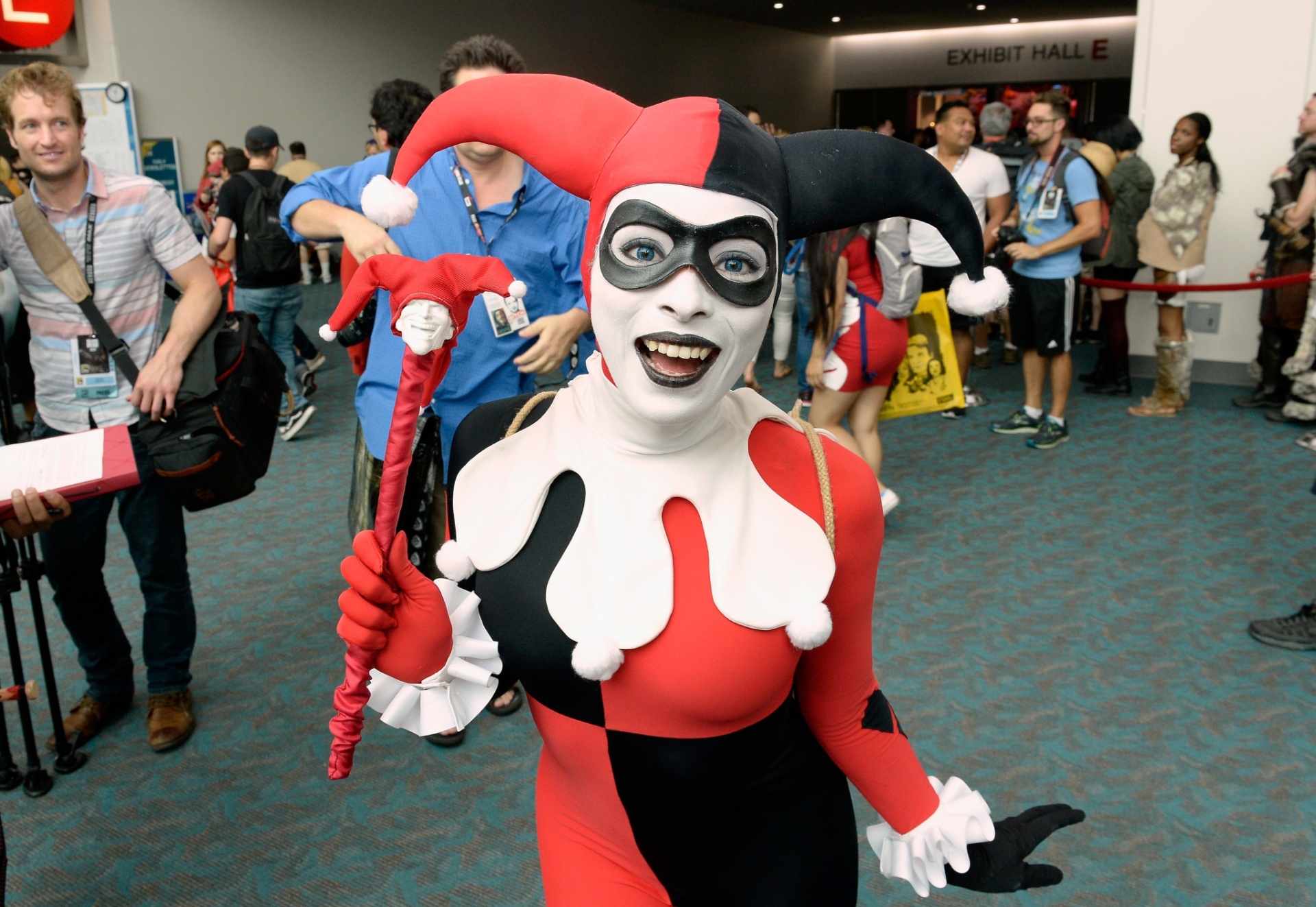 23.jul.2016 - Arlequina, a principal fã de Coringa, é outra figura carimbada em diversos eventos com cosplays - e não estaria de fora na Comic-con de San Diego - Getty Images