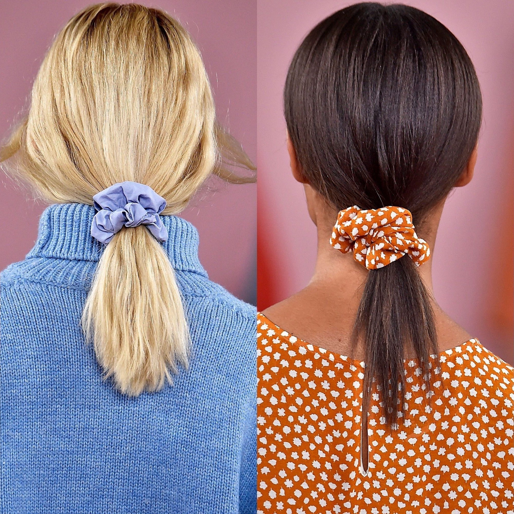 Em promoção! A Moda Xadrez Elástico De Cabelo Scrunchies Para As