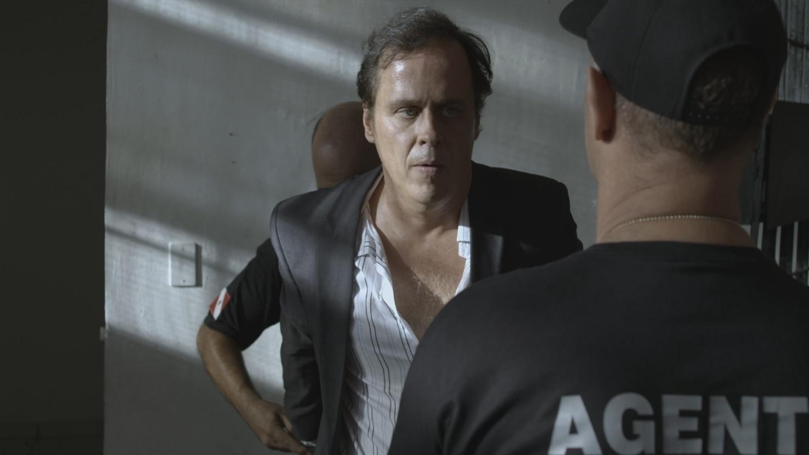 Silas Campello (Guilherme Fontes) na série "Pacto de Sangue", do canal pago Space - Divulgação/Space