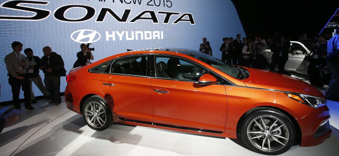 Hyundai Sonata no Salão do automóvel de Nova York em 2015 - Mike Segar/Reuters