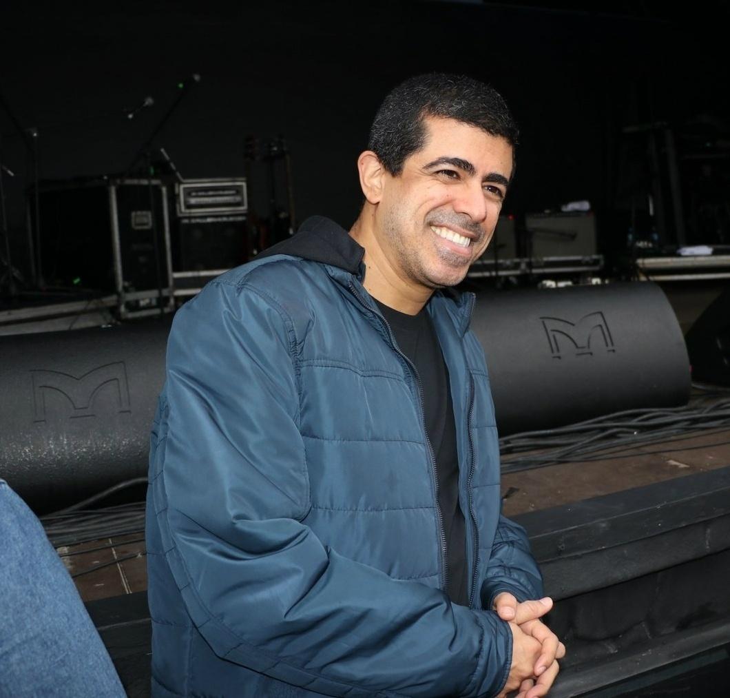 Marcius Melhem foi ao Rock in Rio para curtir o show de Thiago Fragoso - Rogério Fidalgo/AgNews