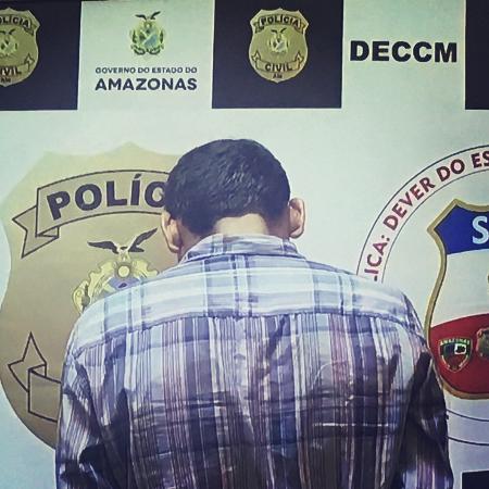 O homem foi preso após jogar panela com feijão quente na mulher e no filho - Divulgação/Polícia Civil do Amazonas