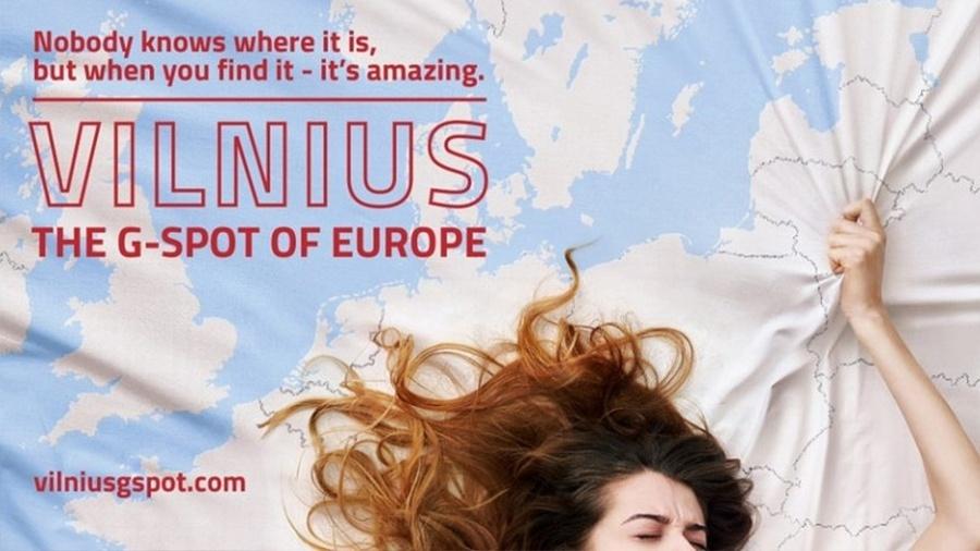 Anúncio de campanha de Vilnius, capital da Lituânia - Divulgação
