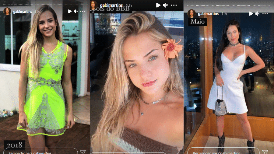 Gabi Martins publicou uma linha do tempo para mostrar como sua aparência mudou desde 2019 - Reprodução/Instagram