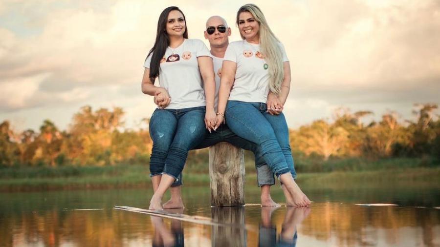 "Trisal do Acre": Darlene, Erisson e Alda se conheceram pelas redes sociais - Reprodução/ Arquivo pessoal/ Instagram @tresamoresac