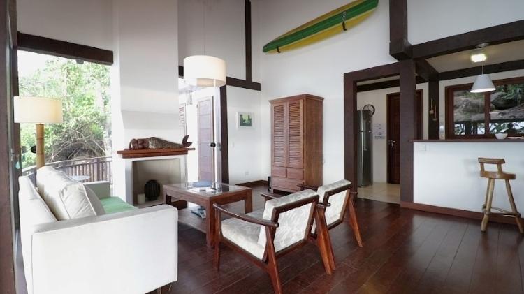 Living da Casa Cairuçu, em Paraty (Rio de Janeiro) - Reprodução - Reprodução