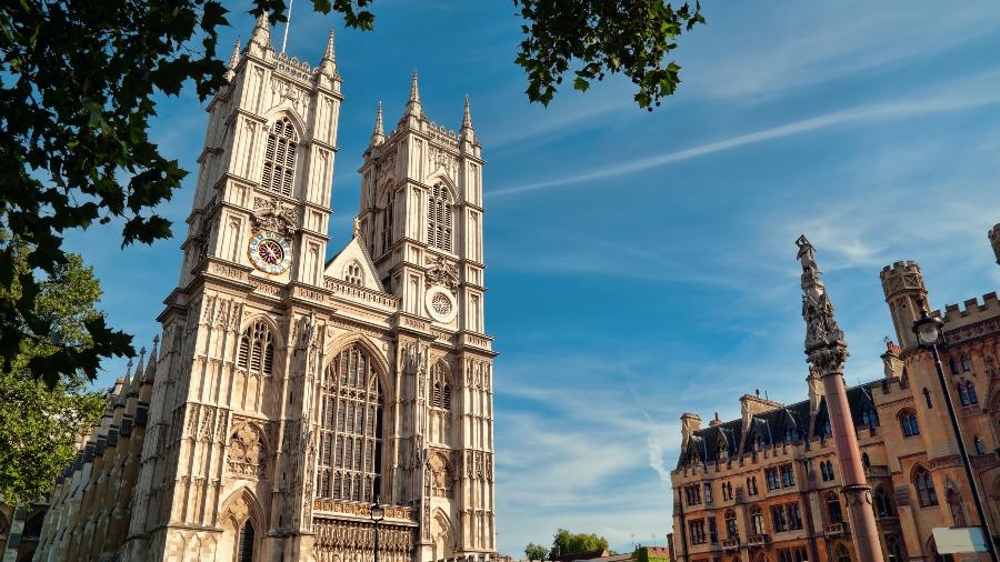 Abadia de Westminster, em Londres, no Reino Unido: principal cenário da coroação - fazon1/Getty Images/iStockphoto