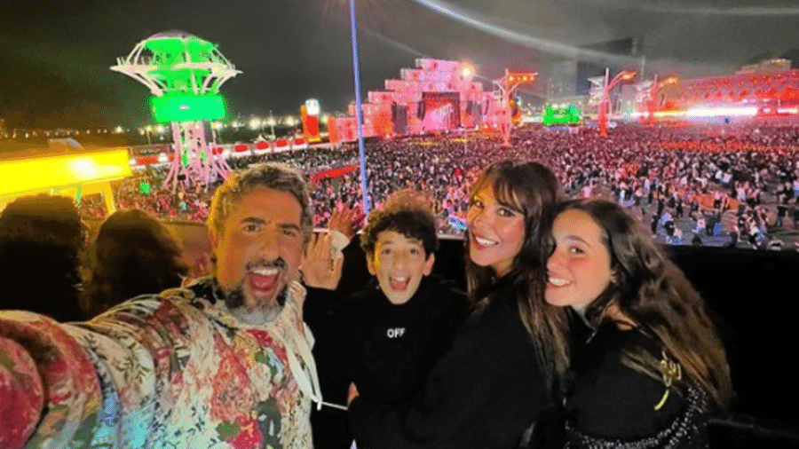 Marcos Mion usou casaco da grife de luxo Louis Vuitton para transmitir o Rock in Rio - Reprodução/Instagram