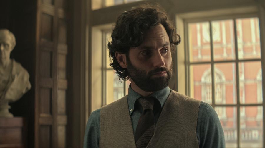 Penn Badgley interpreta Joe Goldberg em "You", da Netflix. Ator pediu menos cenas de sexo na 4ª temporada - Divulgação/Netflix