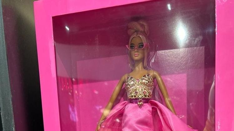 Barbie no estande da Matel na CCXP 23