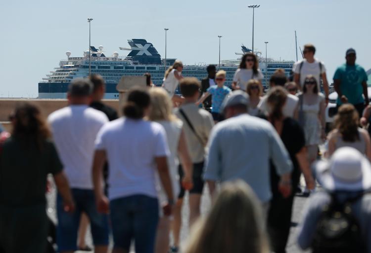 Turistas em Palma de Mallorca