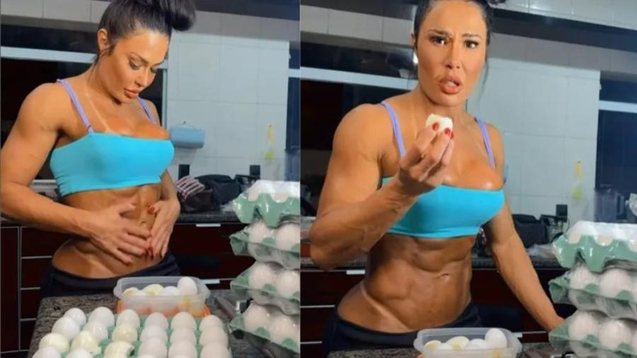 BBB 25: Gracyanne Barbosa tem dieta com 40 ovos por dia