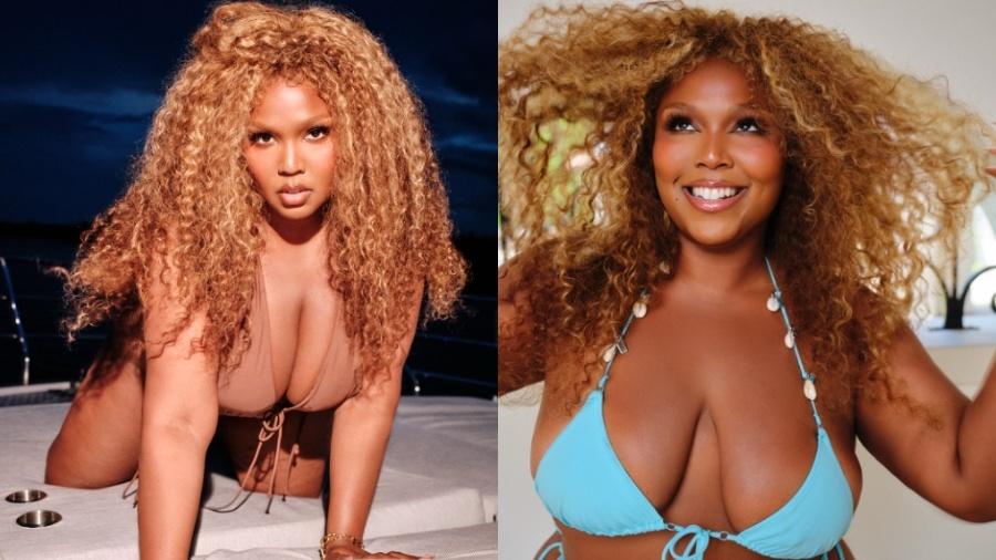 Lizzo celebra ensaio de biquíni e maiô para revista Sports Illustrated - undefined