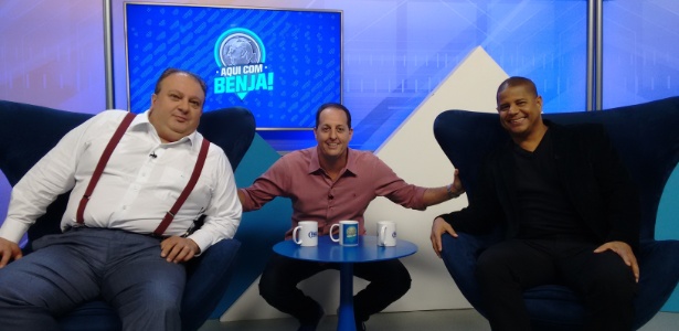 Benjamin Back recebe Eric Jacquin e Marcelinho Carioca - Divulgação - Divulgação