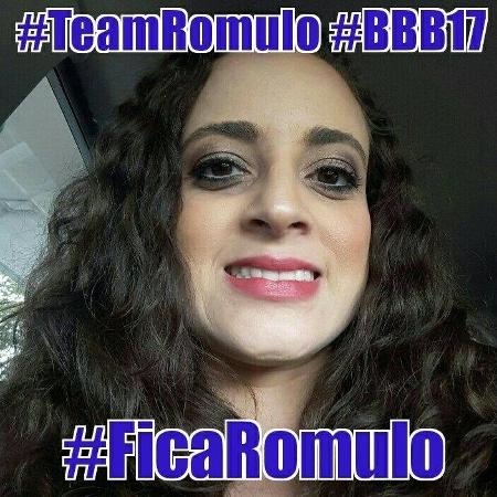 Mulher de Rômulo faz campanha para eliminar Marcos - Reprodução/Facebook