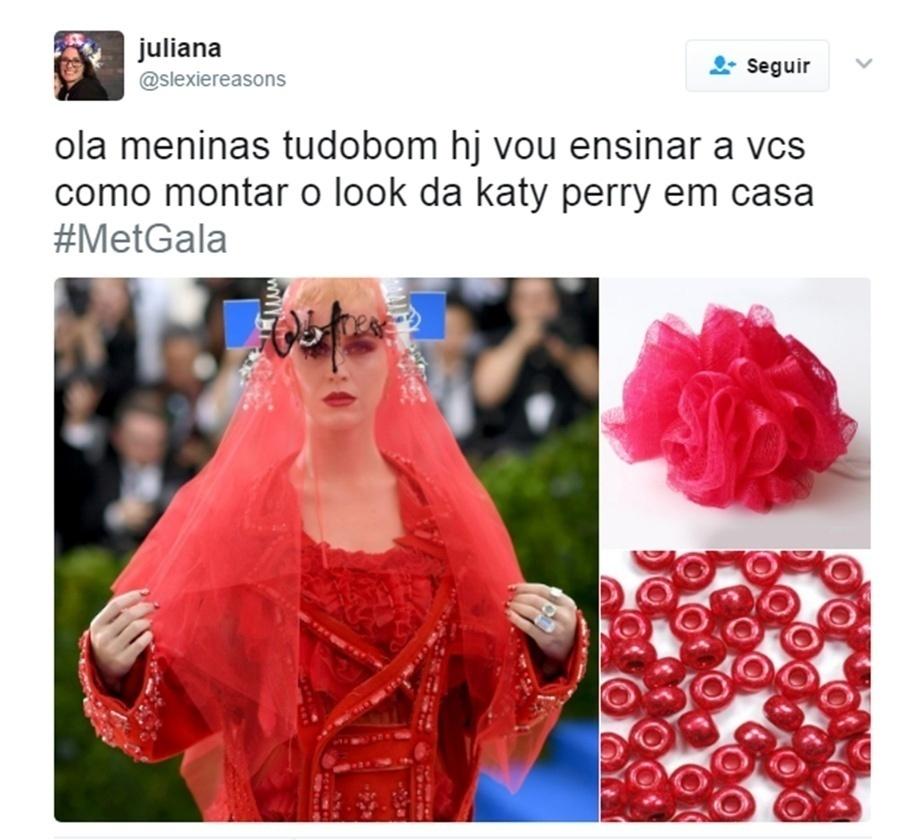 Look da Katy Perry é um dos mais comentados na internet. - Reprodução/Twitter