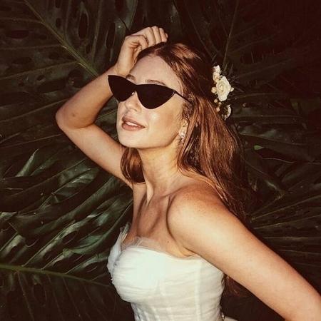 Marina caiu na pista de dança por volta das 19h, após cumprimentar a maioria dos convidados  - Reprodução/Instagram - Reprodução/Instagram