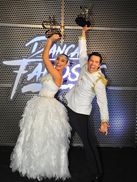 Maria Joana e Reginaldo Sama comemoram a vitória na "Dança dos Famosos 2017" - Samuel Chaves/Brazil News - Samuel Chaves/Brazil News