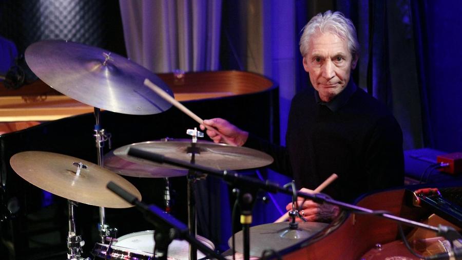 O baterista Charlie Watts, dos Rolling Stones - Pierre Verdy/AFP/Getty Images 