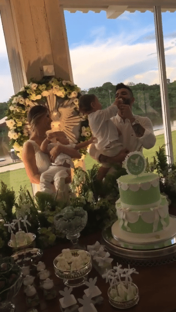 Batizado de Samuel, filho de Gusttavo Lima e Andressa Suíta - Reprodução/Instagram