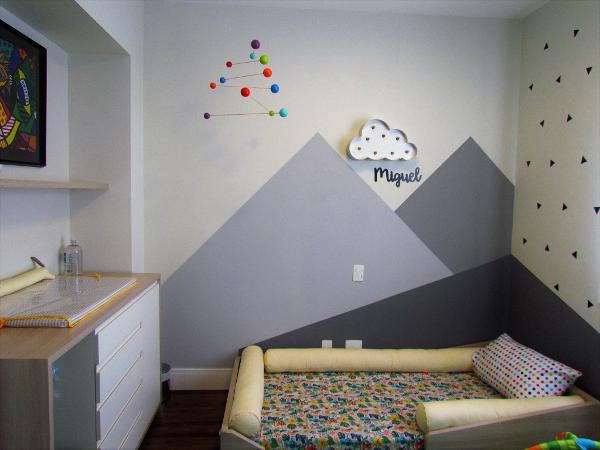 Fotos: Parede de duas cores e formas geométricas: veja como aplicar na  decoração - 10/06/2019 - UOL Universa