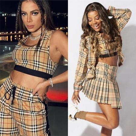 Anitta e Ludmilla usam a mesma estampa de grife - Reprodução / Instagram