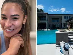Simone tem casa em Orlando com 6 quartos e piscina com borda infinita