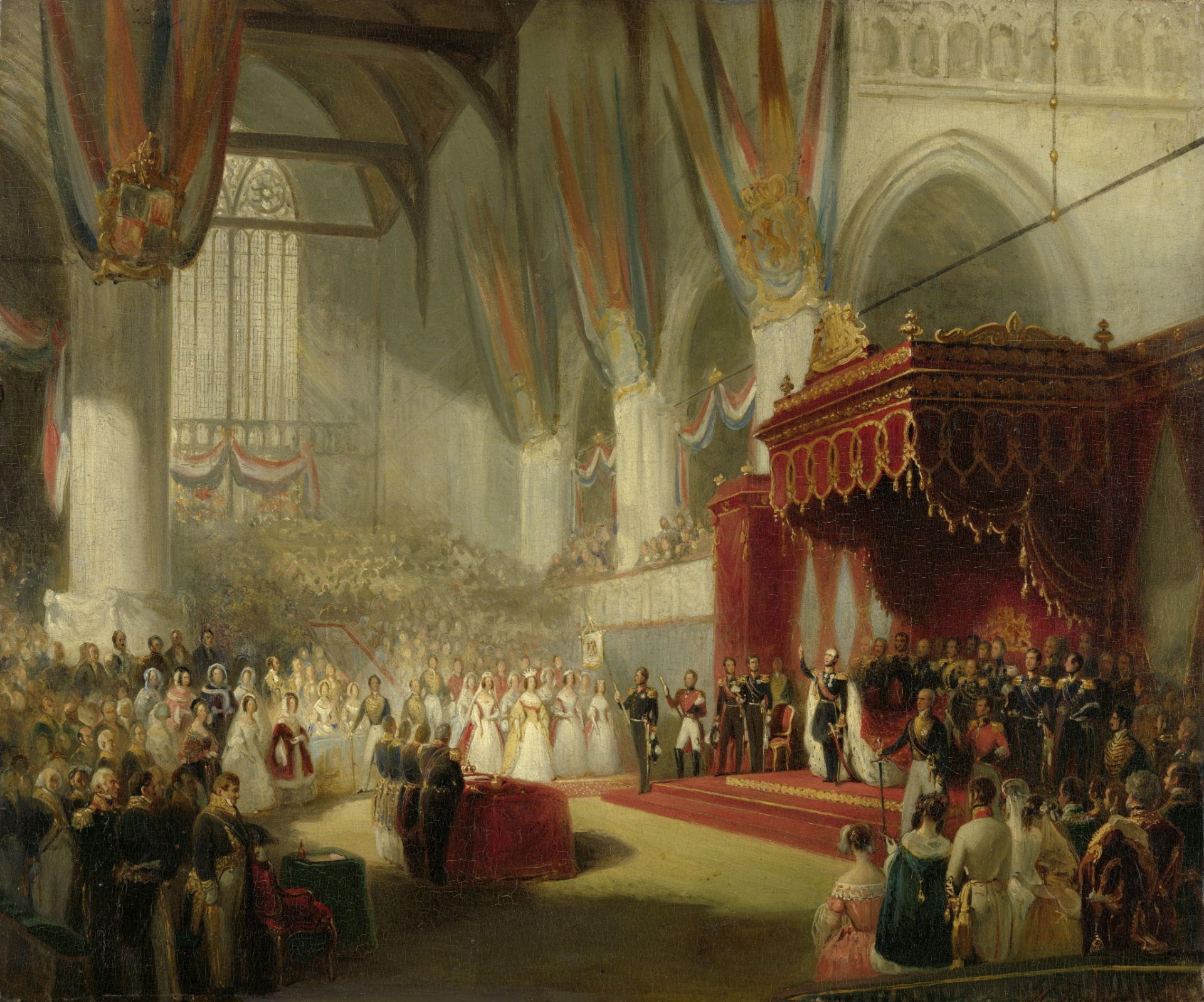 A obra "A Coroação do Rei William II" feita por Nicolaas Pieneman (1840-1845) - Nicolaas Pieneman/Rijksmuseum