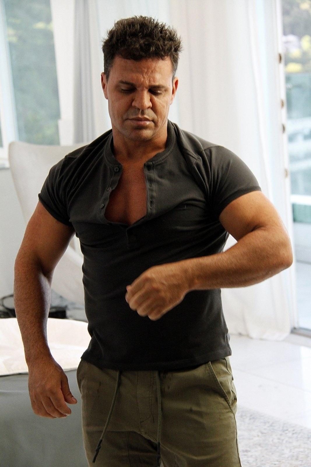 Eduardo Costa grava clipe de "Forró e Paixão" com a atriz Monique Alfradique - Marcos Ferreira / Brazil News