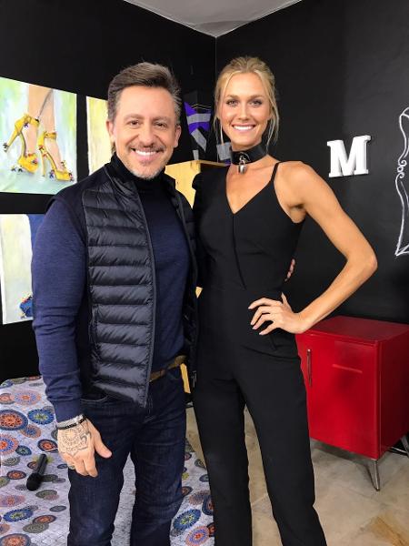 A apresentadora e top model Renata Kuerten recebe em seu “Conexão Models”, domingo, na Rede TV!, o empresário e produtor musical Rick Bonadio - Divulgação - Divulgação