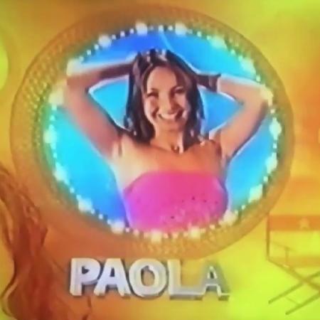 Paola Rodrigues na "Casa dos Artistas: Protagonistas de Novela", em 2004 - Reprodução/SBT - Reprodução/SBT