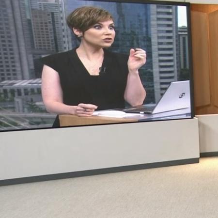 Gloria Vanique se assusta ao perceber ausência de Chico Pinheiro no "Bom Dia Brasil" - Reprodução/Globo - Reprodução/Globo