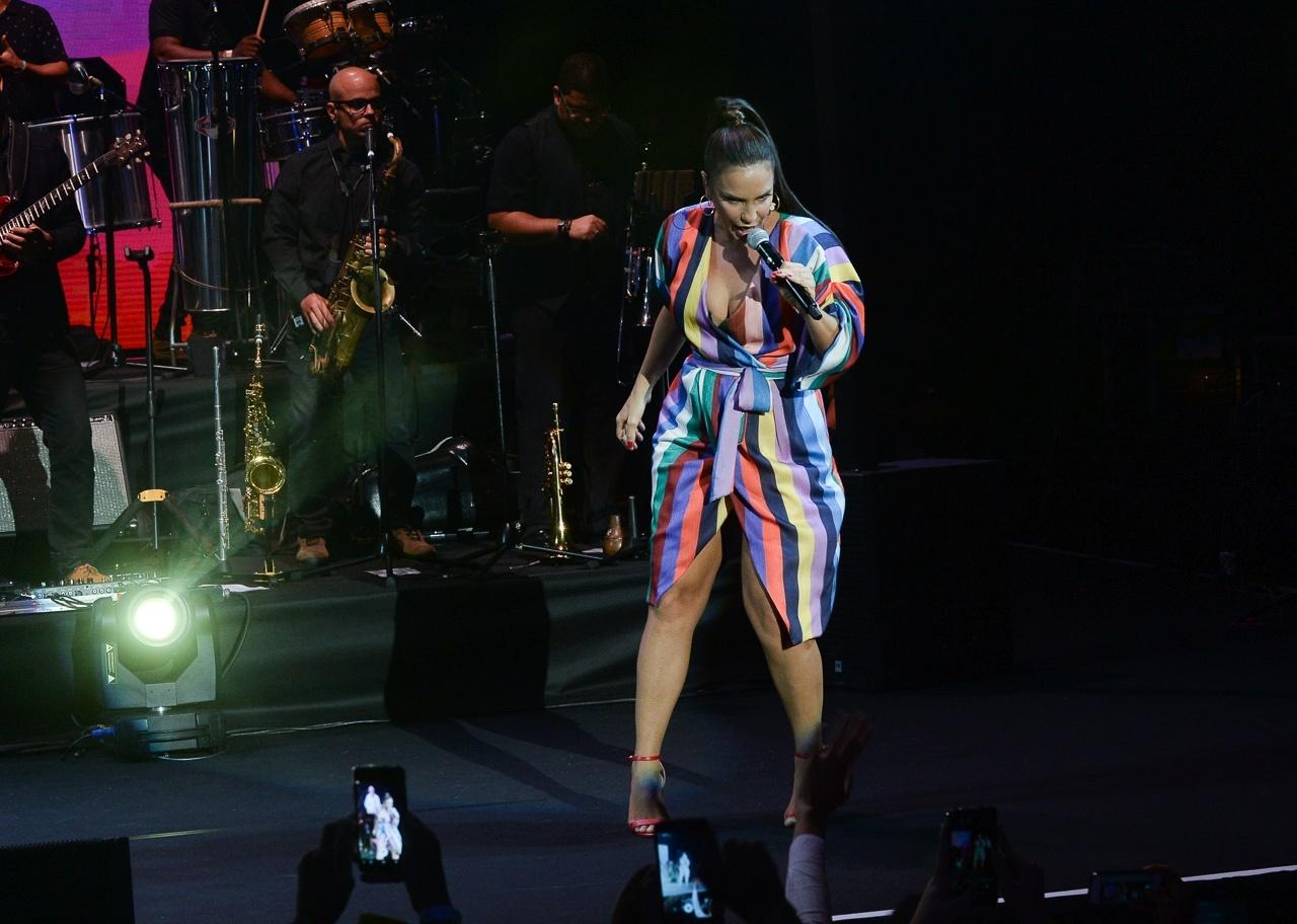 Ivete Sangalo e Gilberto Gil em inauguração de novo espaço no Allianz Parque, em São Paulo - Francisco Cepeda/AgNews