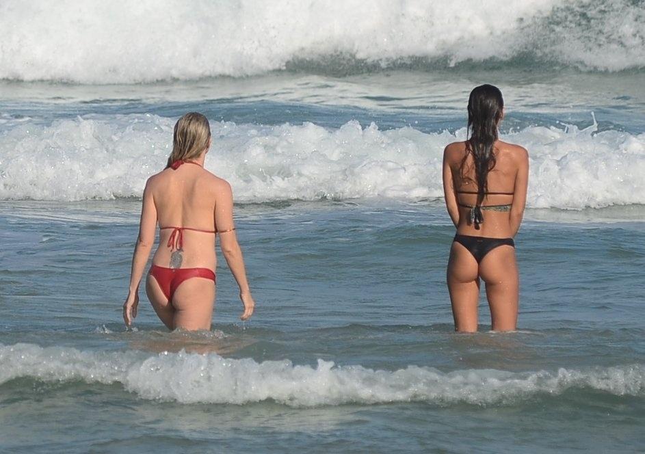 Letícia Spiller e a nora - Webert Belicio/AgNews