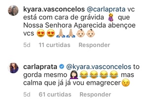 Carla Prata responde se está grávida - Reprodução/Instagram - Reprodução/Instagram