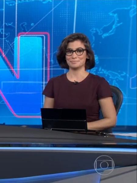 Renata Vasconcellos dá boas vindas a Maju Coutinho - Reprodução/TV Globo
