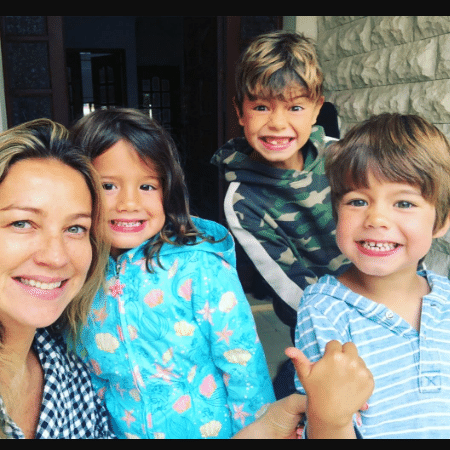 Luana Piovani com os filhos, Liz, Dom e Bem: piolhos - Reprodução/Instagram