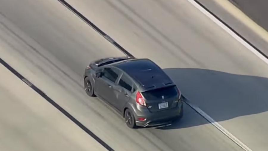 Ford Fiesta é perseguido em Los Angeles - Reprodução