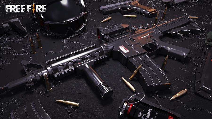 A MP40 é uma submetralhadora com a maior cadência de disparos dentre todas as armas do Free Fire, conheça mais sobre ela - Divulgação/Garena