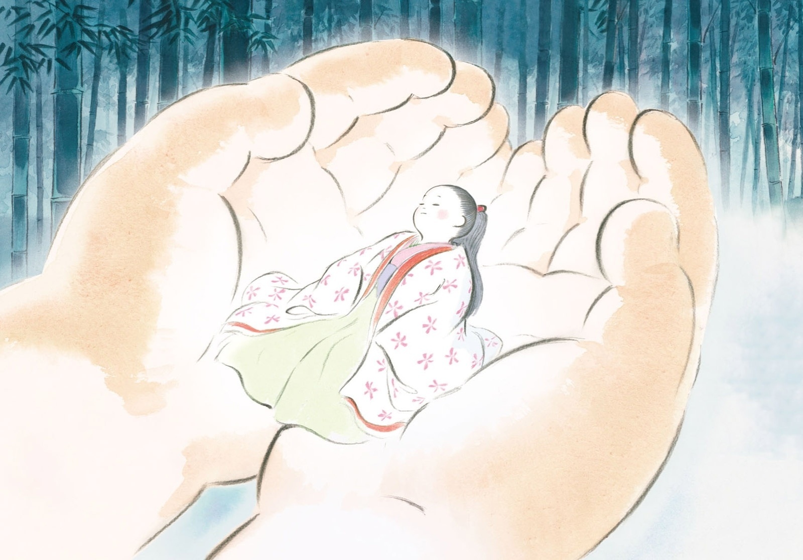 Cena de "O Conto da Princesa Kaguya" - Divulgação