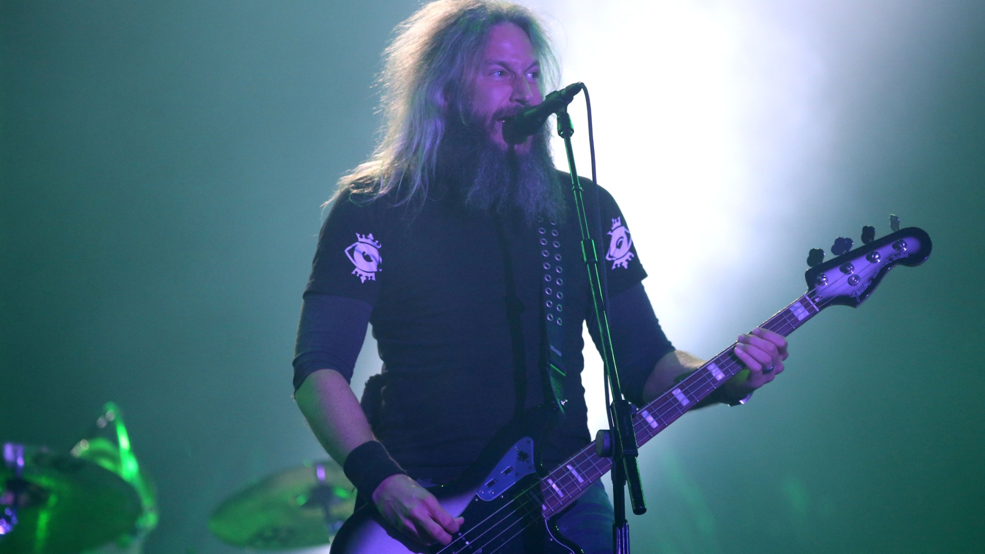 25.set.2015 - A banda americana Mastodon, representando o new wave heavy metal, se apresenta no palco Mundo, durante o quinto dia do festival Rock in Rio 2015. - Fernando Maia/UOL