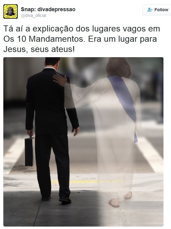 Internauta se divertem usando imagem de Jesus Cristo - Reprodução/Twitter