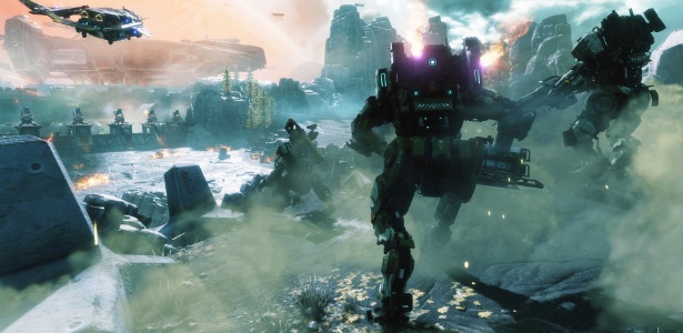 Ação ágil e robôs gigantes têm retorno garantido em "Titanfall 2", que sai em outubro - Divulgação