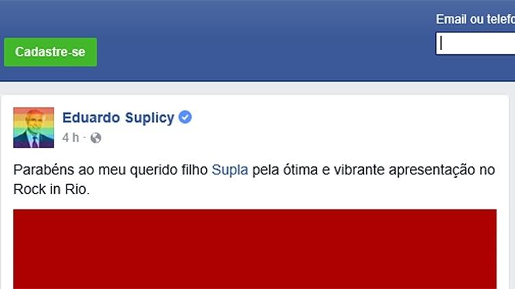 Suplicy elogia Supla - Reprodução - Reprodução