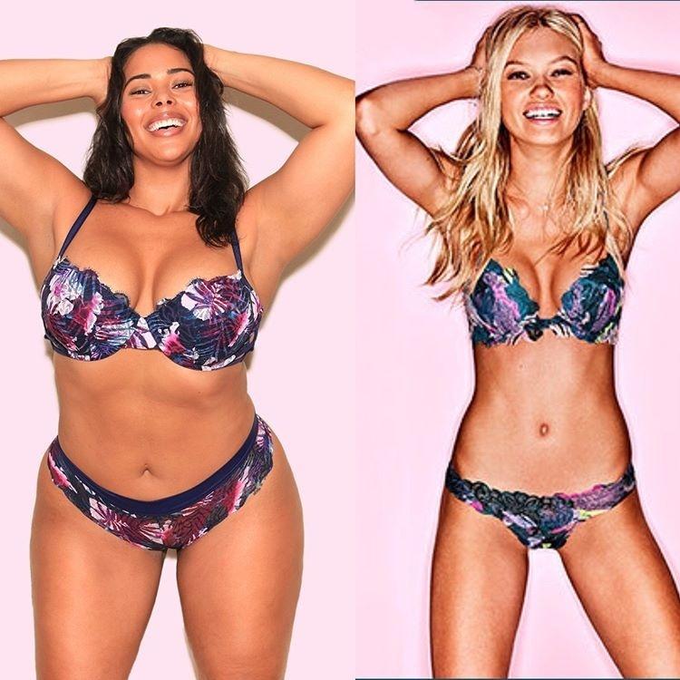 Modelo plus size confronta Victoria's Secret e mostra curvas com lingeries  - 09/11/2017 - UOL Universa