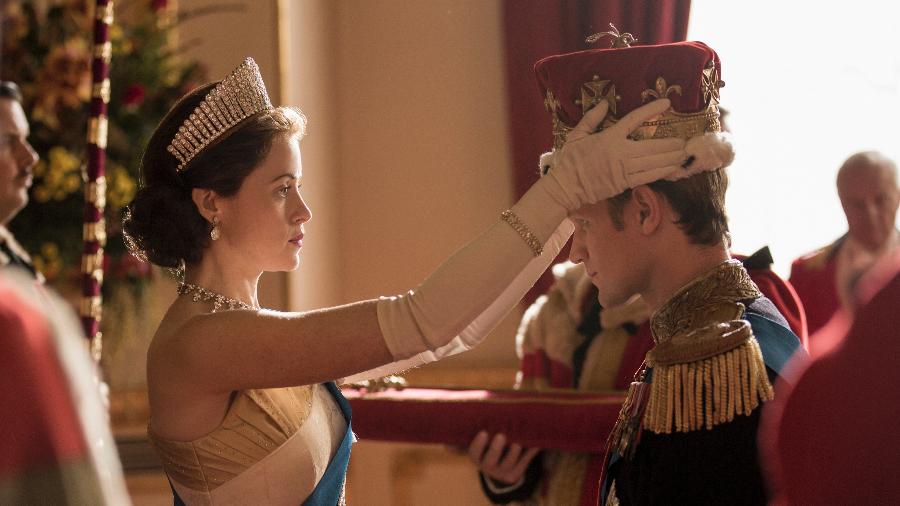 Claire Foy e Matt Smith em cena da segunda temporada de "The Crown" - Robert Viglasky/Netflix