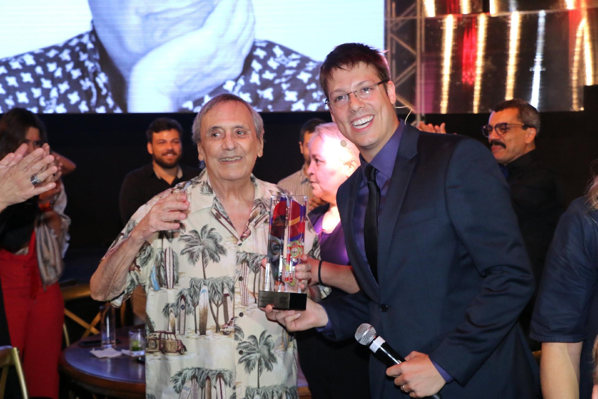 Agildo Ribeiro recebe homenagem no Prêmio do Humor, apresentado por Fábio Porchat - Daniel Pinheiro/AgNews