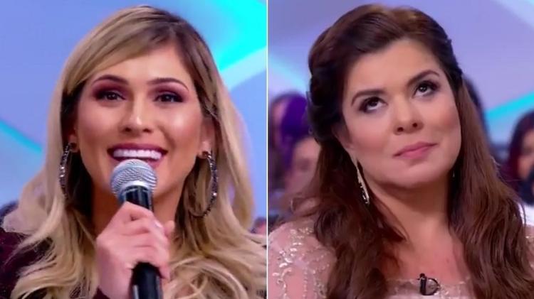 Lívia Andrade rebate provocação de Mara Maravilha no "Programa Silvio Santos" - Reprodução/SBT - Reprodução/SBT